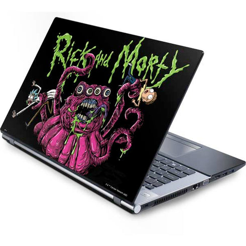 Adult Swim Rick and Morty Tentacle Attack Generic Laptop Skin