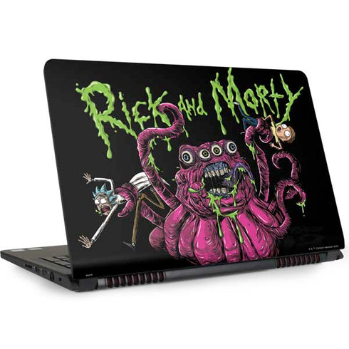 Adult Swim Rick and Morty Tentacle Attack Dell Inspiron Skin