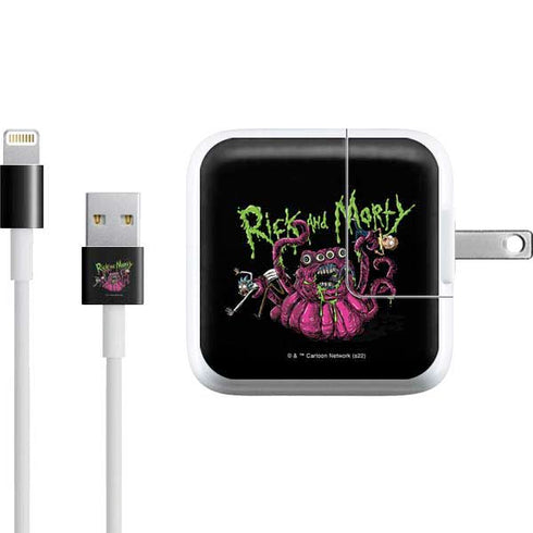 Adult Swim Rick and Morty Tentacle Attack iPad Charger (10W USB) Skin
