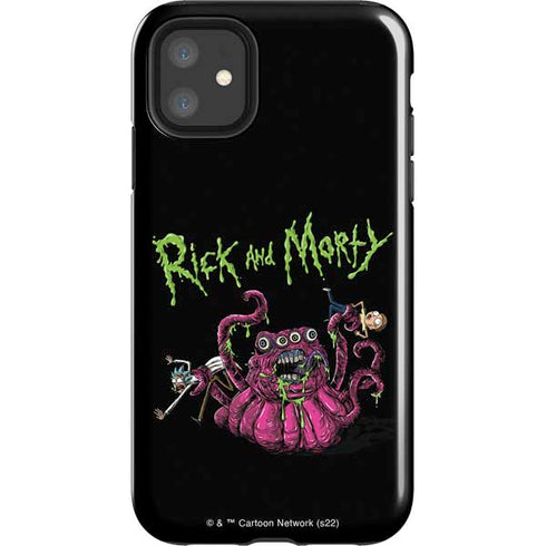 Adult Swim Rick and Morty Tentacle Attack iPhone 11 Impact Case