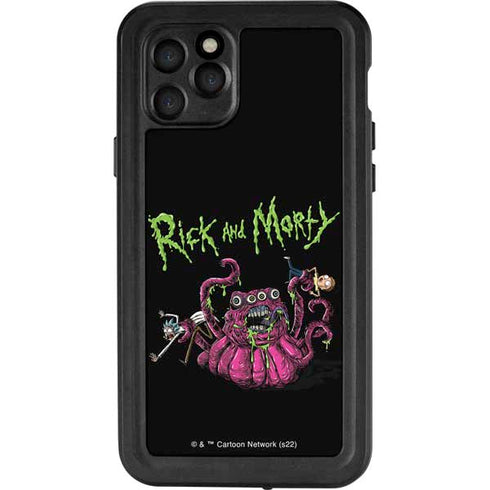 Adult Swim Rick and Morty Tentacle Attack iPhone 11 Pro Waterproof Case