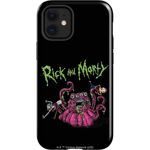Adult Swim Rick and Morty Tentacle Attack iPhone 12 Mini Impact Case