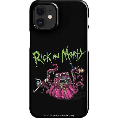 Adult Swim Rick and Morty Tentacle Attack iPhone 12 Mini Lite Case