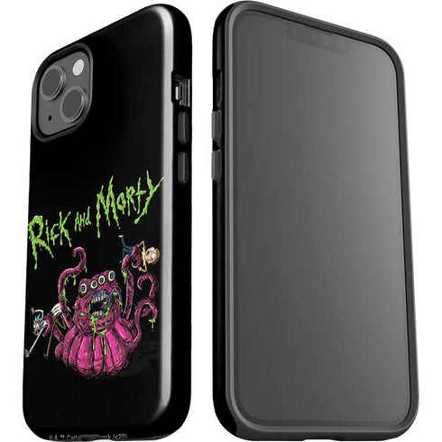 Adult Swim Rick and Morty Tentacle Attack iPhone 14 Impact Case
