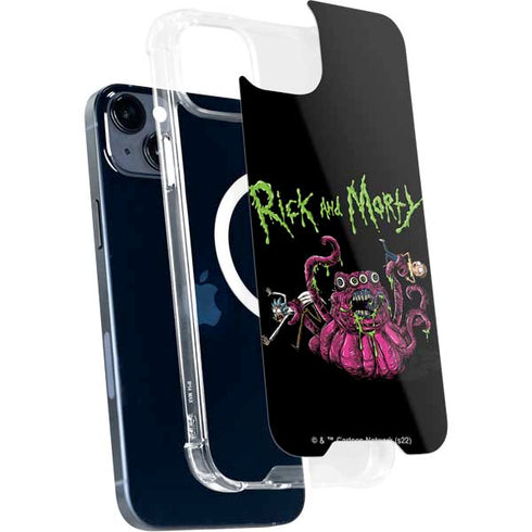 Adult Swim Rick and Morty Tentacle Attack iPhone 14 Plus MagSafe Case