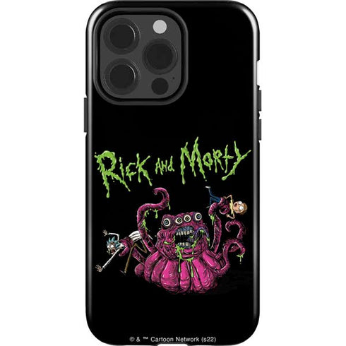 Adult Swim Rick and Morty Tentacle Attack iPhone 15 Pro Impact Case