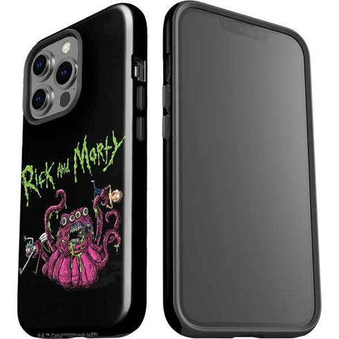 Adult Swim Rick and Morty Tentacle Attack iPhone 15 Pro Impact Case