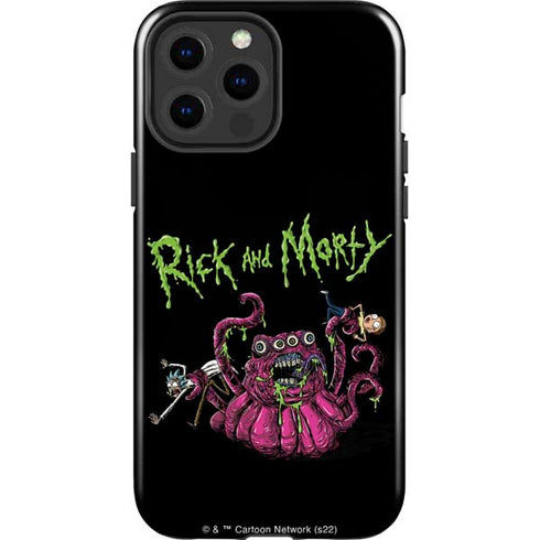 Adult Swim Rick and Morty Tentacle Attack iPhone 15 Pro Max Impact Case