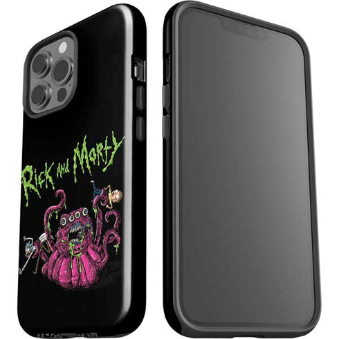 Adult Swim Rick and Morty Tentacle Attack iPhone 15 Pro Max Impact Case