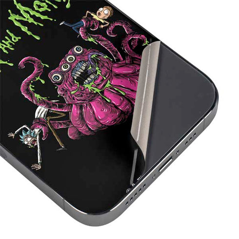 Adult Swim Rick and Morty Tentacle Attack iPhone 14 Pro Max Skin