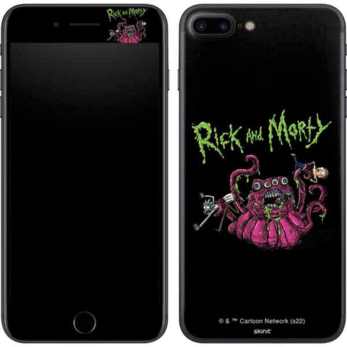 Adult Swim Rick and Morty Tentacle Attack iPhone 7 Plus Skin