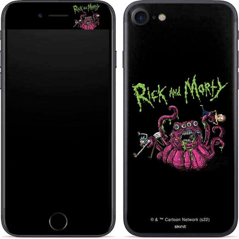 Adult Swim Rick and Morty Tentacle Attack iPhone 7 Skin