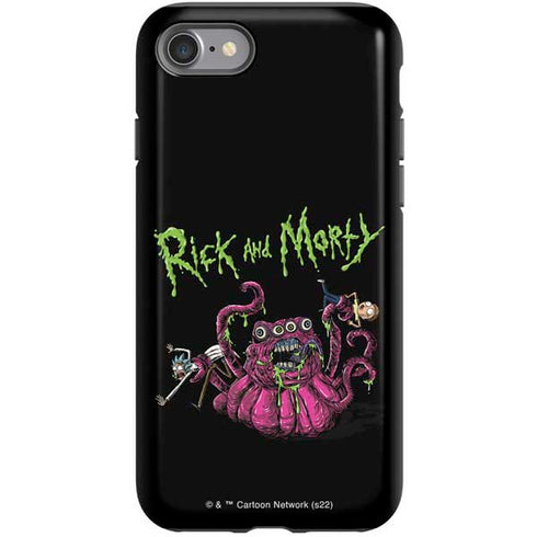 Adult Swim Rick and Morty Tentacle Attack iPhone SE (2nd & 3rd Gen) Pro Case