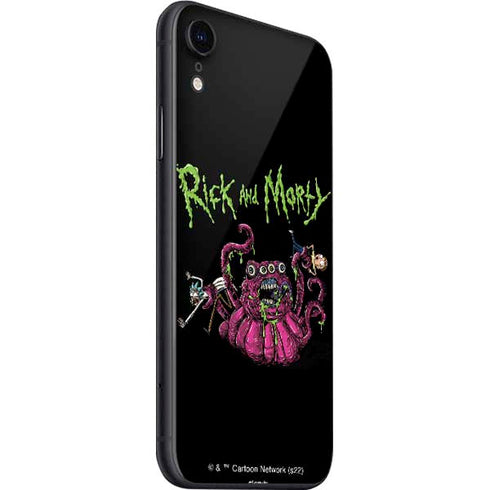 Adult Swim Rick and Morty Tentacle Attack iPhone SE (2nd & 3rd Gen) Skin