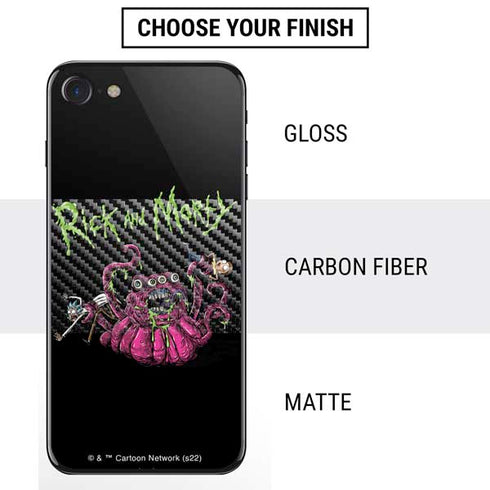 Adult Swim Rick and Morty Tentacle Attack iPhone SE (2nd & 3rd Gen) Skin