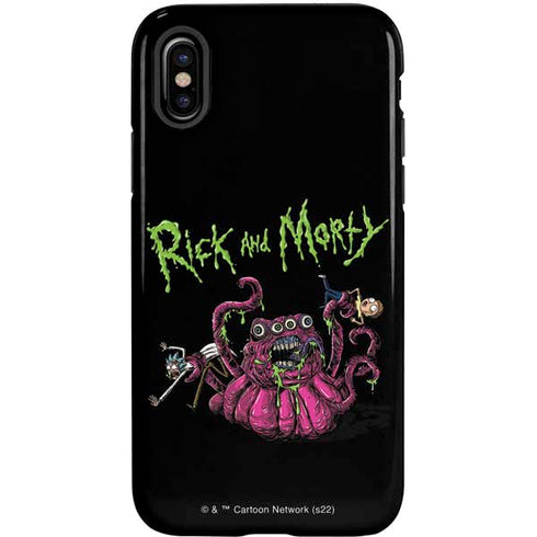 Adult Swim Rick and Morty Tentacle Attack iPhone XS Pro Case