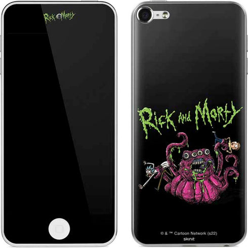 Adult Swim Rick and Morty Tentacle Attack Apple iPod Skin
