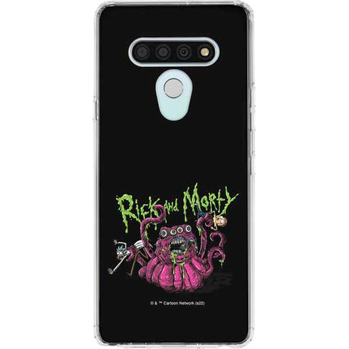 Adult Swim Rick and Morty Tentacle Attack LG Stylo 6 Clear Case