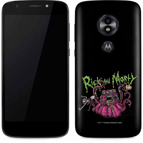 Adult Swim Rick and Morty Tentacle Attack Moto E5 Play Skin