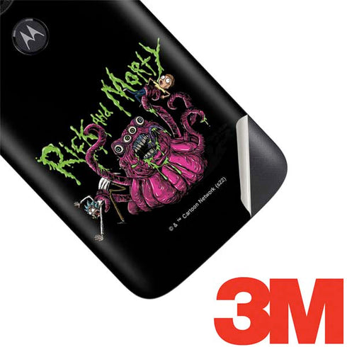 Adult Swim Rick and Morty Tentacle Attack Moto E5 Play Skin
