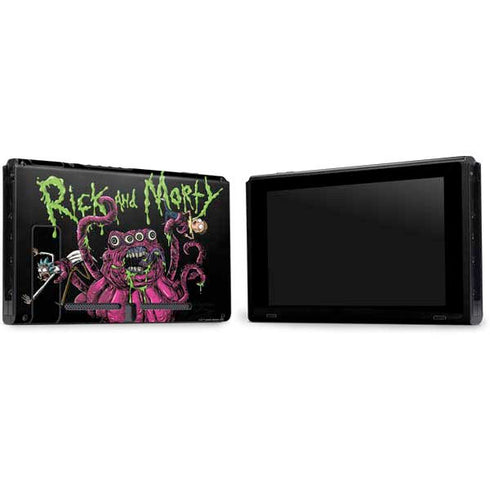 Adult Swim Rick and Morty Tentacle Attack Nintendo Switch Bundle Skin