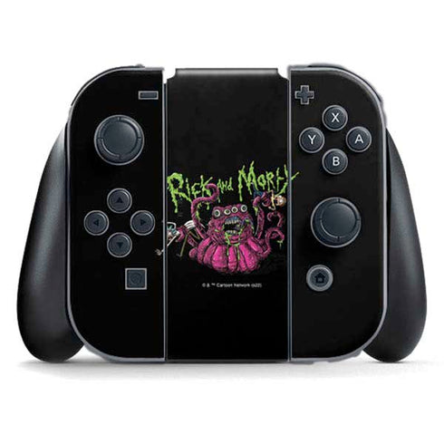 Adult Swim Rick and Morty Tentacle Attack Nintendo Switch (2017-2021) Joy-Con Controller Skin