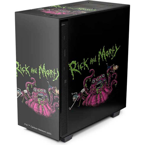 Adult Swim Rick and Morty Tentacle Attack NZXT H510 Compact ATX Mid-Tower Case Skin