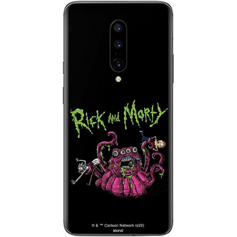 Adult Swim Rick and Morty Tentacle Attack OnePlus 7 Pro Skin
