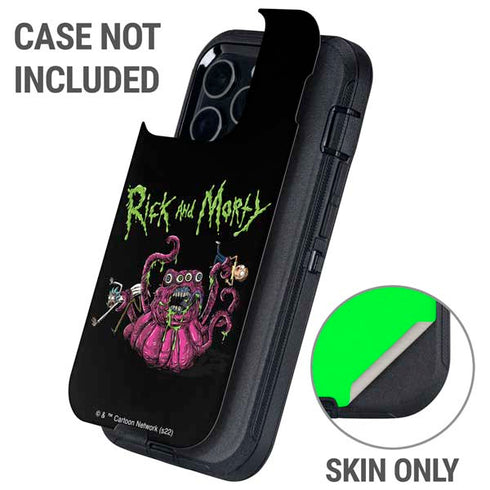 Adult Swim Rick and Morty Tentacle Attack Otterbox Defender iPhone Skin