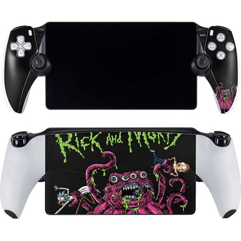 Adult Swim Rick and Morty Tentacle Attack PlayStation Portal Remote Player Skin