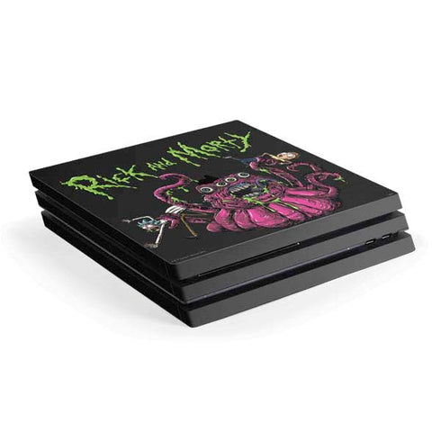Adult Swim Rick and Morty Tentacle Attack PS4 Pro Console Skin