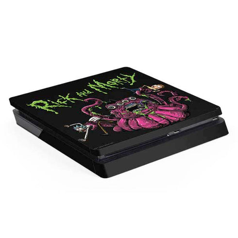 Adult Swim Rick and Morty Tentacle Attack PS4 Slim Skin