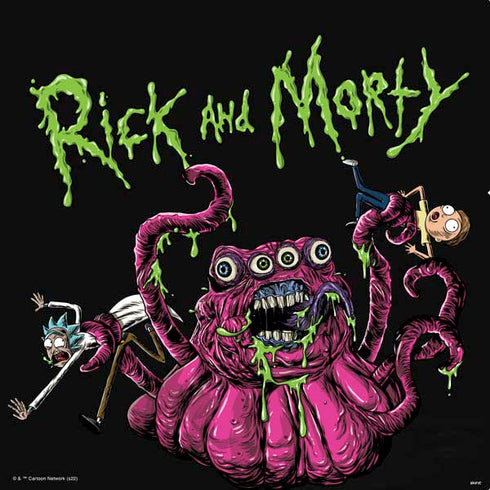 Adult Swim Rick and Morty Tentacle Attack PS4 Slim Skin