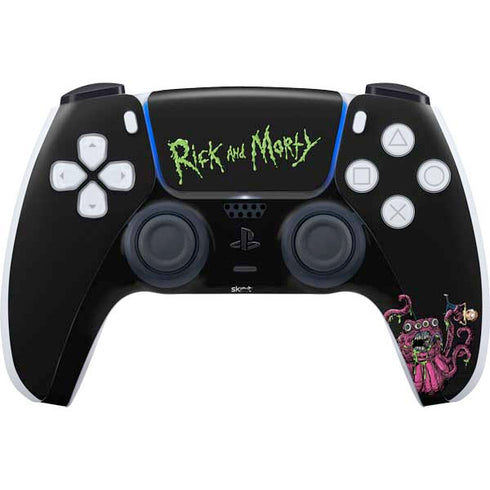 Adult Swim Rick and Morty Tentacle Attack PS5 Controller Skin