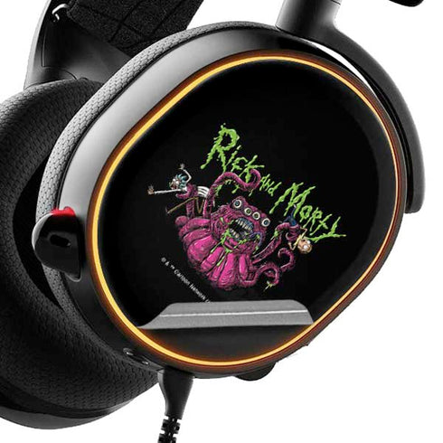 Adult Swim Rick and Morty Tentacle Attack SteelSeries Arctis 5 Skin