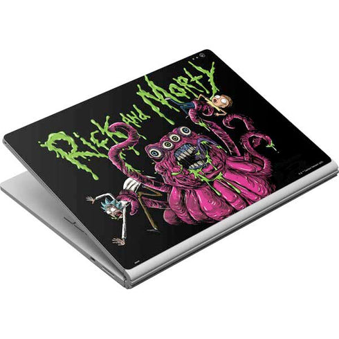 Adult Swim Rick and Morty Tentacle Attack Surface Book Skin