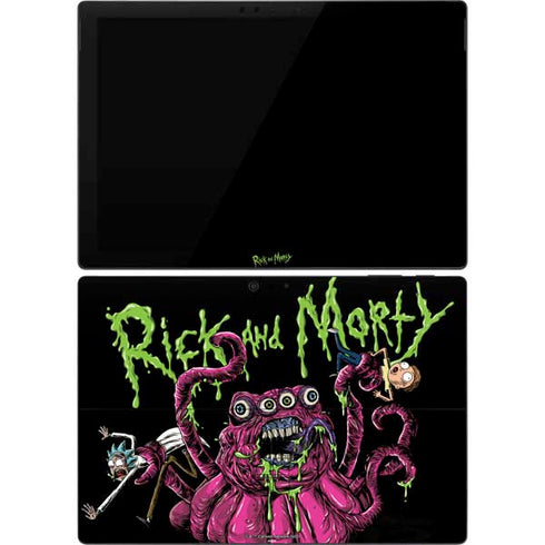 Adult Swim Rick and Morty Tentacle Attack Surface Pro 7 Skin