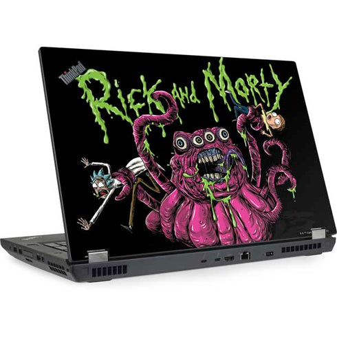 Adult Swim Rick and Morty Tentacle Attack Lenovo ThinkPad Skin
