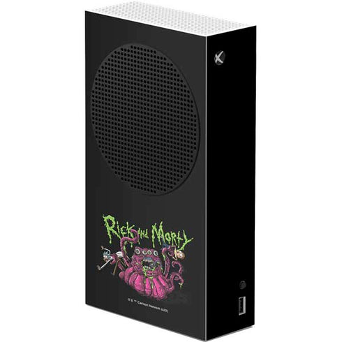 Adult Swim Rick and Morty Tentacle Attack Xbox Series S Console Skin
