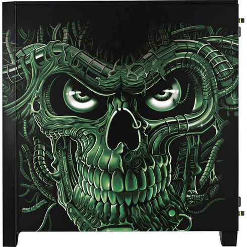 Liquid Blue Terminator Dragon Corsair 4000D Tempered Glass Mid-Tower ATX Case Skin