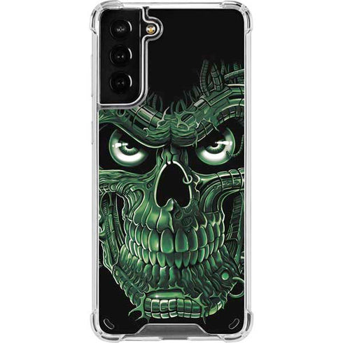 Liquid Blue Terminator Dragon Galaxy S21 Plus 5G Clear Case