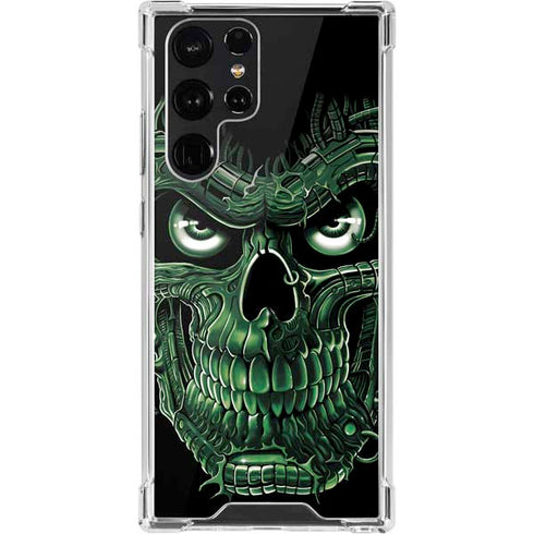 Liquid Blue Terminator Dragon Galaxy S22 Ultra Clear Case