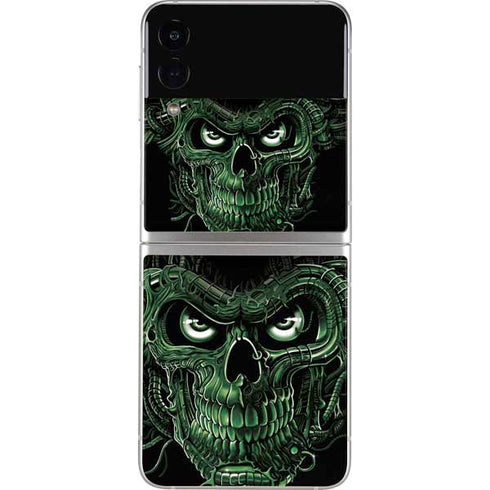 Liquid Blue Terminator Dragon Galaxy Z Flip3 5G Skin
