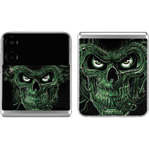 Liquid Blue Terminator Dragon Galaxy Z Flip4 5G Skin