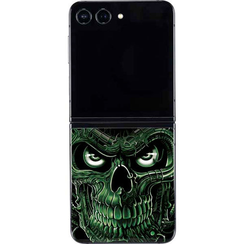 Liquid Blue Terminator Dragon Galaxy Z Flip5 5G Skin