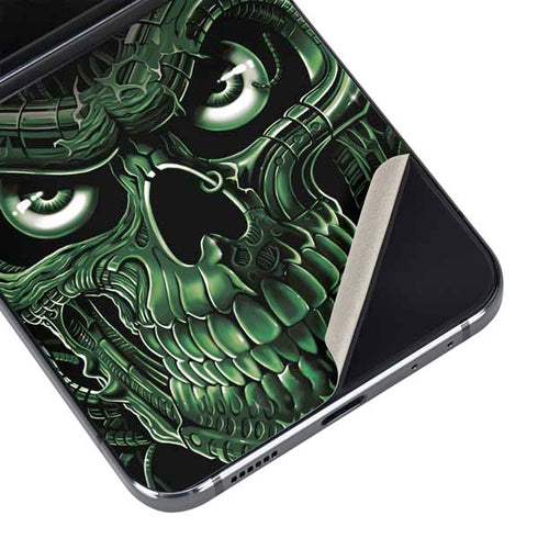 Liquid Blue Terminator Dragon Galaxy Z Flip5 5G Skin