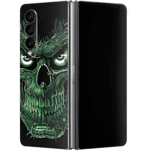 Liquid Blue Terminator Dragon Galaxy Z Fold4 5G Skin