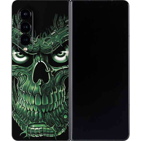 Liquid Blue Terminator Dragon Galaxy Z Fold4 5G Skin