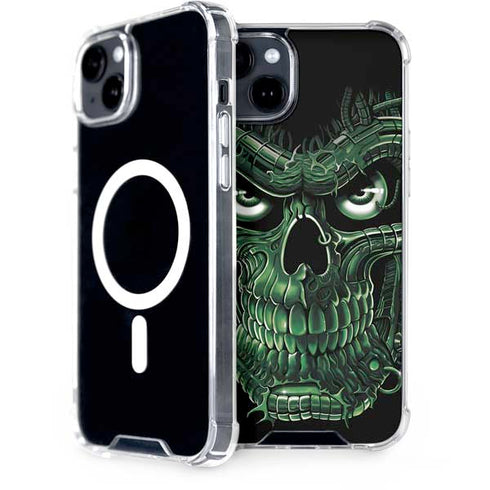 Liquid Blue Terminator Dragon iPhone 15 Plus MagSafe Case