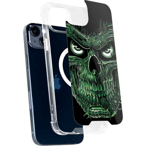 Liquid Blue Terminator Dragon iPhone 15 Plus MagSafe Case
